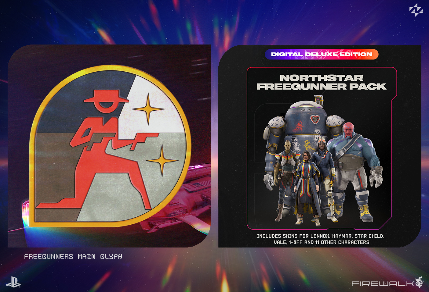 04, concord, freegunners, iconography, firewalkstudios, sony, playstationstudios, vacaliebres, logo, north star, freegunners, video games, concept art, playstation, gaming, logotype, wordmark, trademark, logo