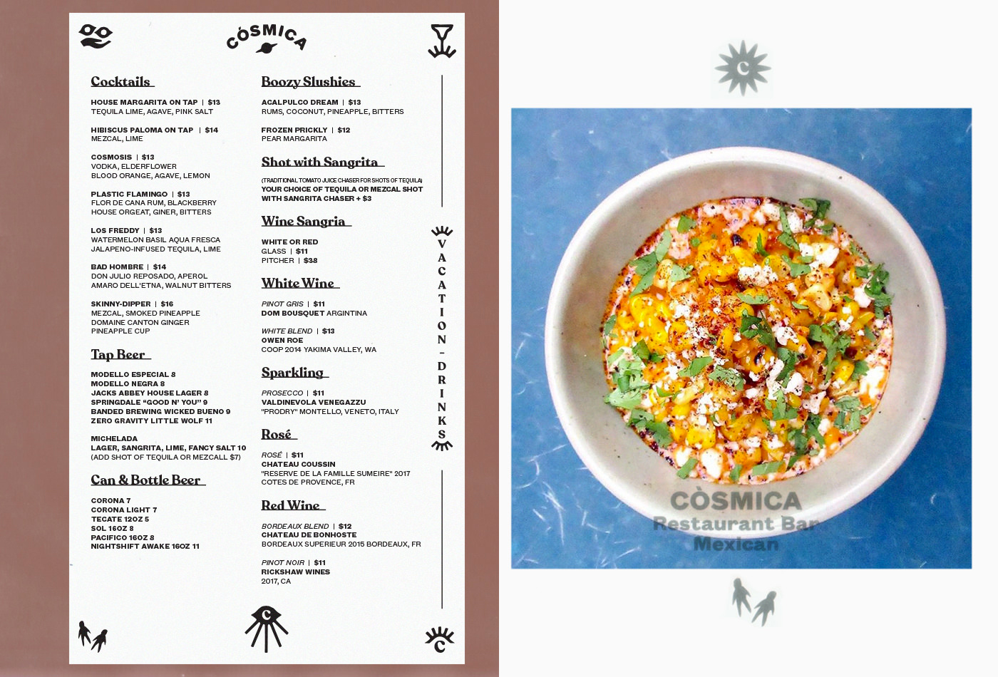 cosmica-cosmicaboston-boston-thebeehive-jackbardy-vacaliebres-branding-mexican-mexico-taco-tacos-cla-mex-logo-branding-identity-cal-mex-burrito-menu