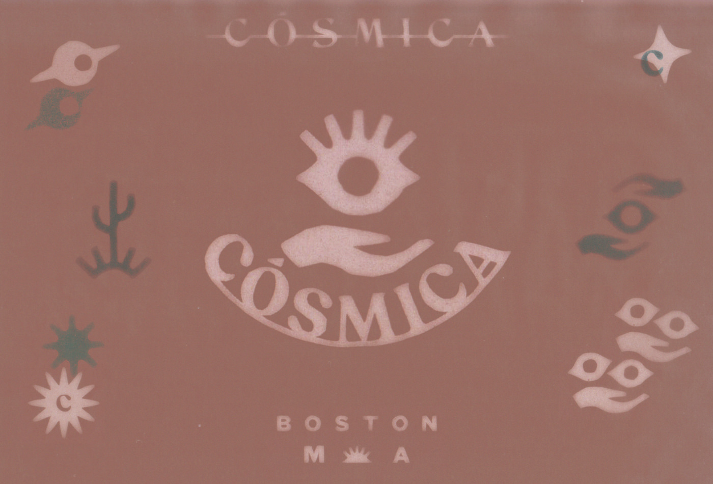 cosmica-cosmicaboston-boston-thebeehive-jackbardy-vacaliebres-branding-mexican-mexico-taco-tacos-cla-mex-logo-eye-cosmiceye-god-beams-sun-saturn